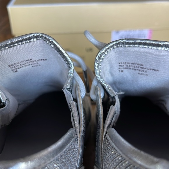 Michael Kors LIV Trainer size 7 - Khaki Glitter chain mesh - Picture 10 of 11